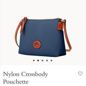 Dooney & Bourke Blue and Brown Crossbody Bag